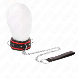 KINK – HEAVY NECKLACE WITH BELT 65 CM MODEL 2 ADJUSTABLE 36.5-50 CM BDSM Collars | SEX Shop Ireland