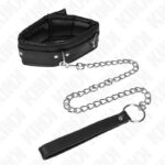 KINK – HEAVY NECKLACE WITH BELT 65 CM MODEL 4 ADJUSTABLE 36.5-50 CM BDSM Collars | SEX Shop Ireland 11