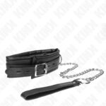 KINK – HEAVY NECKLACE WITH BELT 65 CM MODEL 4 ADJUSTABLE 36.5-50 CM BDSM Collars | SEX Shop Ireland 12