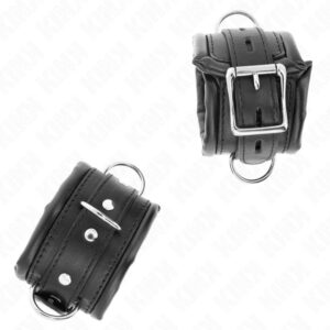 KINK – HEAVY WRIST RESTRAINTS WITH BLACK FUR LINED ADJUSTABLE 20-30 CM X 6 CM Fetish / Bondage | SEX Shop Ireland 3