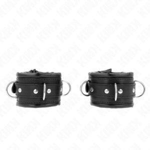 KINK – HEAVY WRIST RESTRAINTS WITH BLACK FUR LINED ADJUSTABLE 20-30 CM X 6 CM Fetish / Bondage | SEX Shop Ireland