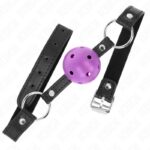 KINK – HOLLOW HARD PURPLE BALL 4.5 CM GAG 63.5 X 2 CM BDSM Gags | SEX Shop Ireland 9