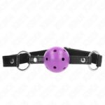 KINK – HOLLOW HARD PURPLE BALL 4.5 CM GAG 63.5 X 2 CM BDSM Gags | SEX Shop Ireland 8