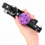 KINK – HOLLOW HARD PURPLE BALL 4.5 CM GAG 63.5 X 2 CM BDSM Gags | SEX Shop Ireland 11