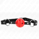 KINK – HOLLOW HARD RED BALL 4.5 CM GAG MODEL 1 63.5 X 2 CM BDSM Gags | SEX Shop Ireland 8