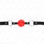 KINK – HOLLOW HARD RED BALL 4.5 CM GAG MODEL 1 63.5 X 2 CM BDSM Gags | SEX Shop Ireland 11