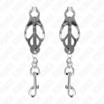 KINK – JAPANESE CLOVER NIPPLE CLAMPS WITH HOOKS SILVER BDSM Gear & Accessories | SEX Shop Ireland 9