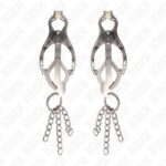 KINK – JAPANESE CLOVER NIPPLE CLAMPS WITH LITTLE CHAINS SILVER BDSM Gear & Accessories | SEX Shop Ireland 10