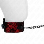KINK – LACE NECKLACE WITH BELT WITH REAL LEATHER BELT 105 CM / 44 X 5.5 CM BDSM Collars | SEX Shop Ireland 13