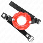 KINK – LIP 8 CM GAG WITH RED LEATHERETTE STRAP 63 x 2 CM ADJUSTABLE 39-58 CM BDSM Gags | SEX Shop Ireland 9