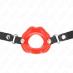 KINK – LIP 8 CM GAG WITH RED LEATHERETTE STRAP 63 x 2 CM ADJUSTABLE 39-58 CM BDSM Gags | SEX Shop Ireland 10