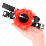 KINK – LIP 8 CM GAG WITH RED LEATHERETTE STRAP 63 x 2 CM ADJUSTABLE 39-58 CM BDSM Gags | SEX Shop Ireland 11