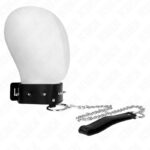 KINK – NECKLACE 65 CM WITH LEASH WITH SILVER STUDS MODEL 2 ADJUSTABLE 36-43 CM X 5 CM BDSM Collars | SEX Shop Ireland 11