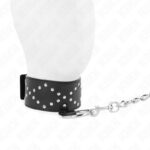 KINK – NECKLACE 65 CM WITH LEASH WITH SILVER STUDS MODEL 3 ADJUSTABLE 36-43 CM X 5 CM BDSM Collars | SEX Shop Ireland 12