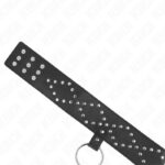 KINK – NECKLACE 65 CM WITH LEASH WITH SILVER STUDS MODEL 3 ADJUSTABLE 36-43 CM X 5 CM BDSM Collars | SEX Shop Ireland 15