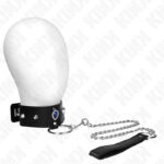 KINK – NECKLACE 65 CM WITH STRAP WITH BLUE DIAMONDS ADJUSTABLE 36-43 CM X 5 CM BDSM Collars | SEX Shop Ireland 9