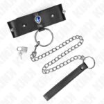 KINK – NECKLACE 65 CM WITH STRAP WITH BLUE DIAMONDS ADJUSTABLE 36-43 CM X 5 CM BDSM Collars | SEX Shop Ireland 11