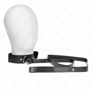 KINK – NECKLACE WITH BELT 116 CM BLACK STRAP ADJUSTABLE 32-50 CM X 8 CM BDSM Collars | SEX Shop Ireland 3
