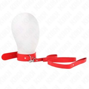 KINK – NECKLACE WITH BELT 116 CM ROJO STRAP ADJUSTABLE 32-50 CM X 8 CM BDSM Collars | SEX Shop Ireland