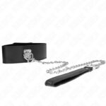 KINK – NECKLACE WITH BELT 65 CM WITH WIDE BLACK STRAP ADJUSTABLE 33.5-41 CM X 5 CM BDSM Collars | SEX Shop Ireland 12