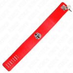 KINK – NECKLACE WITH BELT 65 CM WITH WIDE RED STRAP ADJUSTABLE 33.5-41 CM X 5 CM BDSM Collars | SEX Shop Ireland 15