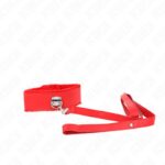 KINK – NECKLACE WITH LEASH 116 CM WITH SILVER STUDS MODEL 4 RED ADJUSTABLE 40-48 CM X 6 CM BDSM Collars | SEX Shop Ireland 10