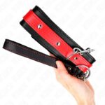 KINK – NECKLACE WITH RED STRAP 65 CM AJUSTABLE 36-43 CM X 5 CM BDSM Collars | SEX Shop Ireland 13