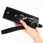 KINK – NECKLACE WITH SHINY BUCKLE STRAP 65 CM 48.5 CM X 5.3 CM BDSM Collars | SEX Shop Ireland 13