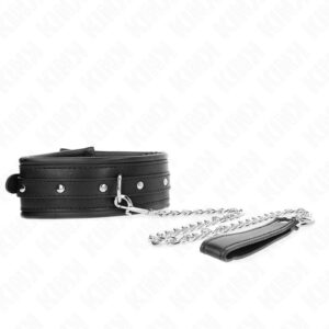 KINK – NECKLACE WITH SHINY BUCKLE STRAP 65 CM 48.5 CM X 5.3 CM BDSM Collars | SEX Shop Ireland