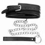KINK – NECKLACE WITH SHINY BUCKLE STRAP 65 CM 48.5 CM X 5.3 CM BDSM Collars | SEX Shop Ireland 14