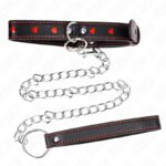 KINK – NECKLACE WITH STRAP 65 CM HEART DETAILS 52.5 X 2.5 CM BDSM Collars | SEX Shop Ireland 13