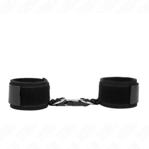 KINK – NEOPRENE HOOK&LOOP FASTENER WRIST RESTRAINTS BLACK ADJUSTABLE 22-34 CM Fetish / Bondage | SEX Shop Ireland
