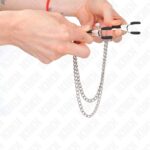 KINK – NIPPLE CLAMPS WITH 2 THICK CHAINS SILVER 20/23 CM BDSM Gear & Accessories | SEX Shop Ireland 12