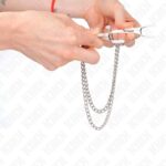 KINK – NIPPLE CLAMPS WITH 2 THIN CHAINS SILVER 20/23 CM BDSM Gear & Accessories | SEX Shop Ireland 12