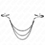 KINK – NIPPLE CLAMPS WITH 3 CHAINS BLACK 20/23/28 CM Fetish / Bondage | SEX Shop Ireland 9