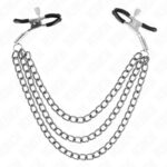 KINK – NIPPLE CLAMPS WITH 3 CHAINS BLACK 20/23/28 CM Fetish / Bondage | SEX Shop Ireland 8