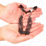KINK – NIPPLE CLAMPS WITH 3 CHAINS BLACK 20/23/28 CM Fetish / Bondage | SEX Shop Ireland 10