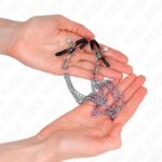 KINK – NIPPLE CLAMPS WITH 3 CHAINS SILVER 20/23/28 CM BDSM Gear & Accessories | SEX Shop Ireland 11