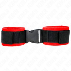 KINK – NYLON BIND HOOK&LOOP WRIST RESTRAINTS BLACK MODEL 1 AJDUSTABLE 25-35 CM X 6 CM Fetish / Bondage | SEX Shop Ireland