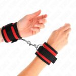KINK – NYLON BIND HOOK&LOOP WRIST RESTRAINTS RED-BLACK MODEL 2 ADJUSTABLE 18-35 CM X 6 CM Fetish / Bondage | SEX Shop Ireland 11
