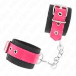 KINK – NYLON WRIST RESTRAINTS BLACK WITH LEATHERETTE BELT RASPBERRY ROSE ADJUSTABLE 19-29 CM X 5.1 CM Fetish / Bondage | SEX Shop Ireland 9