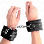 KINK – PREMIUM FUR LINED WRIST RESTRAINTS BLACK WITH BLACK BELT ADJUSTABLE 17-29 CM X 6 CM Fetish / Bondage | SEX Shop Ireland 11