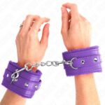KINK – PREMIUM FUR LINED WRIST RESTRAINTS PURPLE WITH PURPLE BELT ADJUSTABLE 17-29 CM X 6 CM Fetish / Bondage | SEX Shop Ireland 11