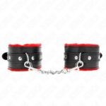 KINK – PREMIUM FUR LINED WRIST RESTRAINTS RED WITH BLACK BELT ADJUSTABLE 17-29 CM X 6 CM Fetish / Bondage | SEX Shop Ireland 8