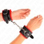 KINK – PREMIUM FUR LINED WRIST RESTRAINTS RED WITH BLACK BELT ADJUSTABLE 17-29 CM X 6 CM Fetish / Bondage | SEX Shop Ireland 10