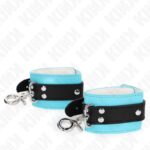 KINK – PREMIUM LOCKABLE WRIST RESTRAINTS BLACK / BLUE ADJUSTABLE 21-28 CM X 5.5 CM Fetish / Bondage | SEX Shop Ireland 11