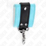 KINK – PREMIUM LOCKABLE WRIST RESTRAINTS BLACK / BLUE ADJUSTABLE 21-28 CM X 5.5 CM Fetish / Bondage | SEX Shop Ireland 13