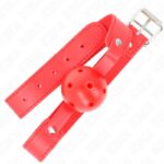 KINK – RED BREATHABLE BALL 4.5 CM GAG 65 x 2.5 CM BDSM Gags | SEX Shop Ireland 9