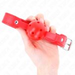 KINK – RED BREATHABLE BALL 4.5 CM GAG 65 x 2.5 CM BDSM Gags | SEX Shop Ireland 10