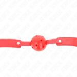 KINK – RED BREATHABLE BALL 4.5 CM GAG 65 x 2.5 CM BDSM Gags | SEX Shop Ireland 11